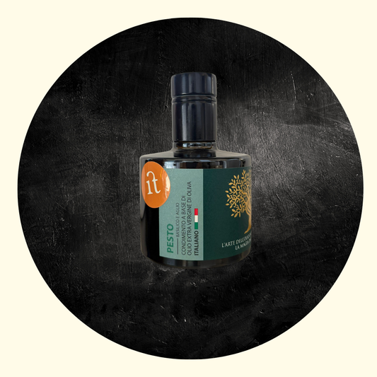 Condimento a Base di Olio di Oliva 100% al Pesto – 250 ml