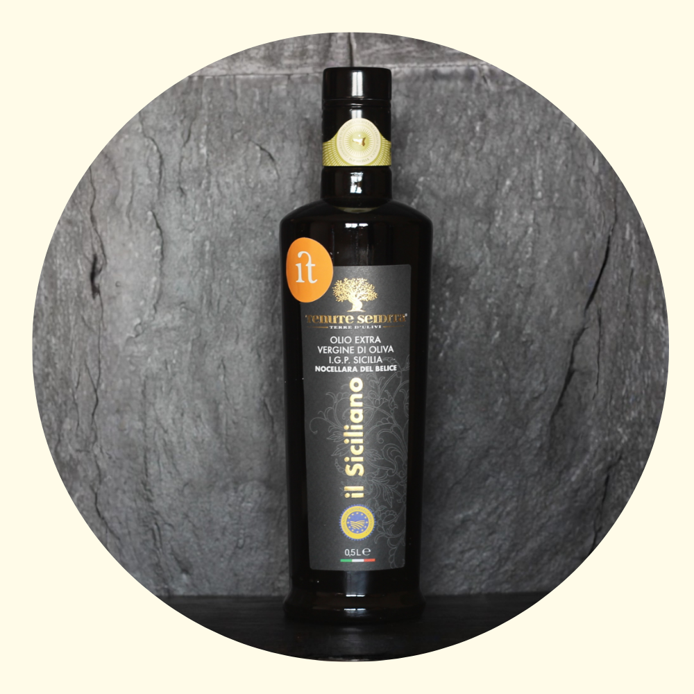 Olio d’Oliva 100% Italiano Origine Siciliano Kosher - 0,5 lt