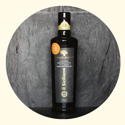 Olio d’Oliva 100% Italiano Origine Siciliano Kosher - 0,5 lt