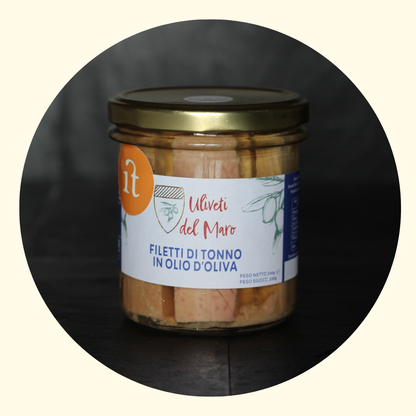 Filetti di Tonno all’Olio d’Oliva in Vasetto – 200 g