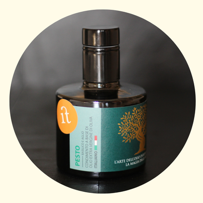 Condimento a Base di Olio di Oliva 100% al Pesto – 250 ml