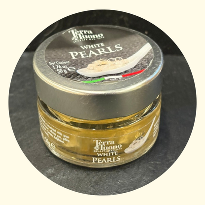 Perle di Condimento Bianco – Sfere di Condimento dal Cuore Liquido - 50 gr