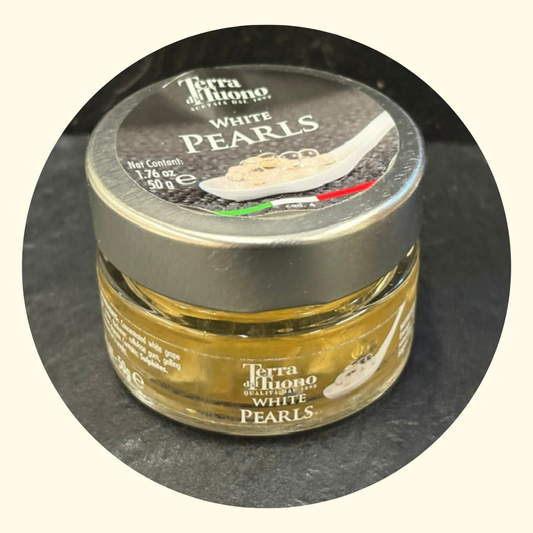 Perle di Condimento Bianco – Sfere di Condimento dal Cuore Liquido - 50 gr