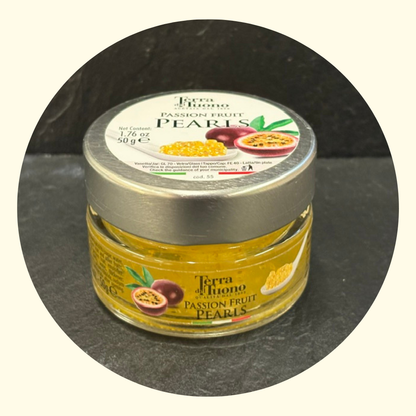 Perle al Passion Fruit – Sfere Gourmet dal Cuore Fruttato 50 gr
