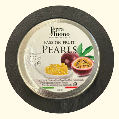 Perle al Passion Fruit – Sfere Gourmet dal Cuore Fruttato 50 gr