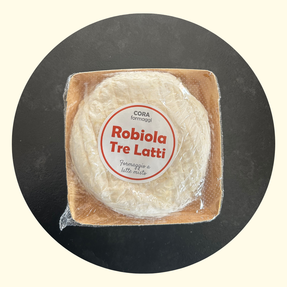 Robiola Tre Latti 300 gr – Formaggio Fresco Artigianale