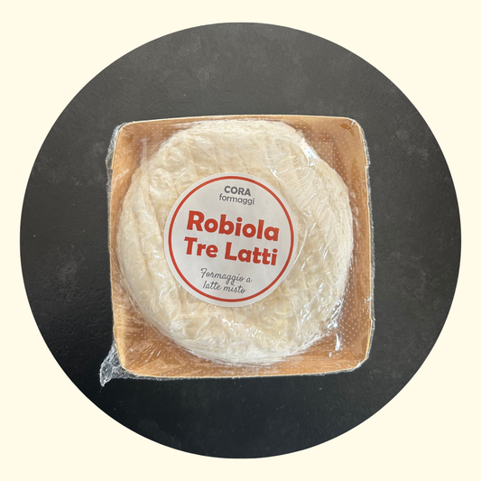 Robiola Tre Latti 300 gr – Formaggio Fresco Artigianale