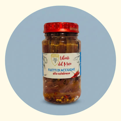 Filetti di Acciughe Con Peperoncino 140 gr