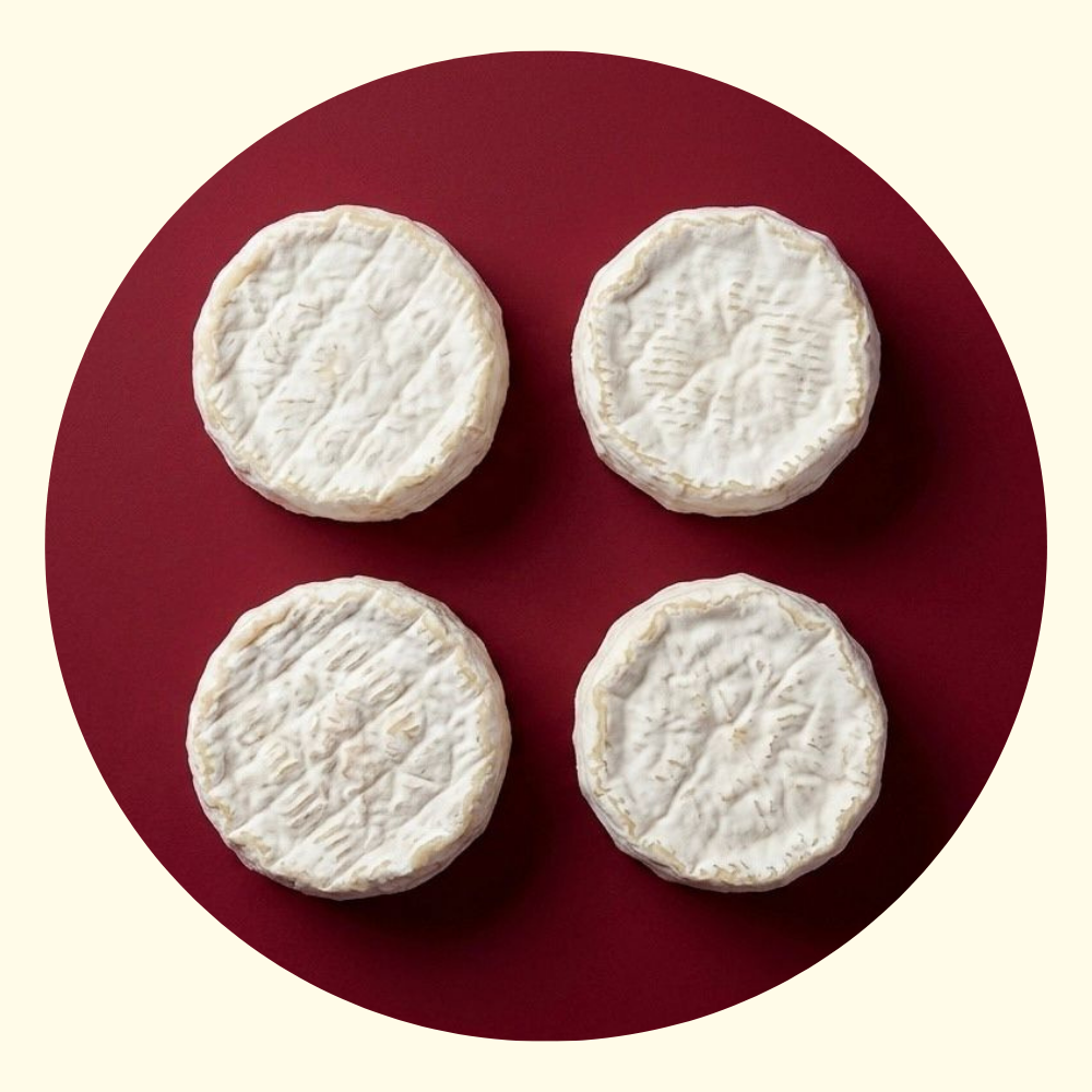 Mini Camembert di Vacca – Confezione da 4 pezzi, 120 g